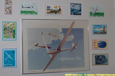 glider postage stamps