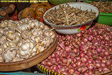 shallots, garlic, and dried fish