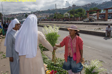 nuns buying flowers