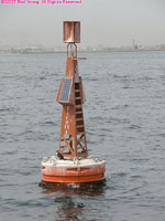 navigation buoy at the wreck of the Tacoma