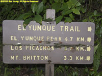 hiking trail sign