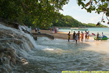 foot of waterfall