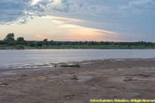 mud flats and river