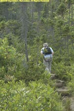 Paul hiking up