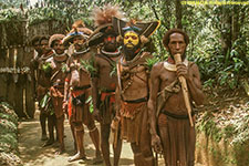 Huli village men