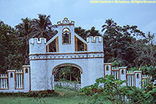 elaborate wall and gate