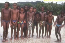 children on beach