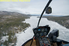 flying up Alton Bay