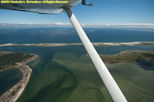 sand channels at the northern end of Monomoy