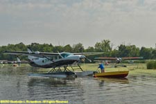 seaplane and dinghy