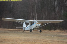 full-stall landing on the turf runway