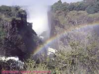 rainbow over Victoria Falls