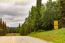 start of unpaved road