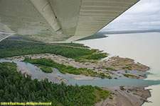 stream emptying into Lower Beluga Lake