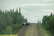 overturned truck