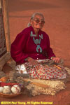 Navajo matriarch carding wool