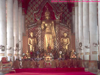 inside Buddhist temple